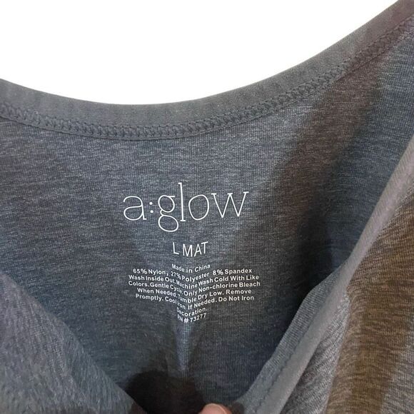 A glow maternity large gray spaghetti strap tank - Picture 3 of 4